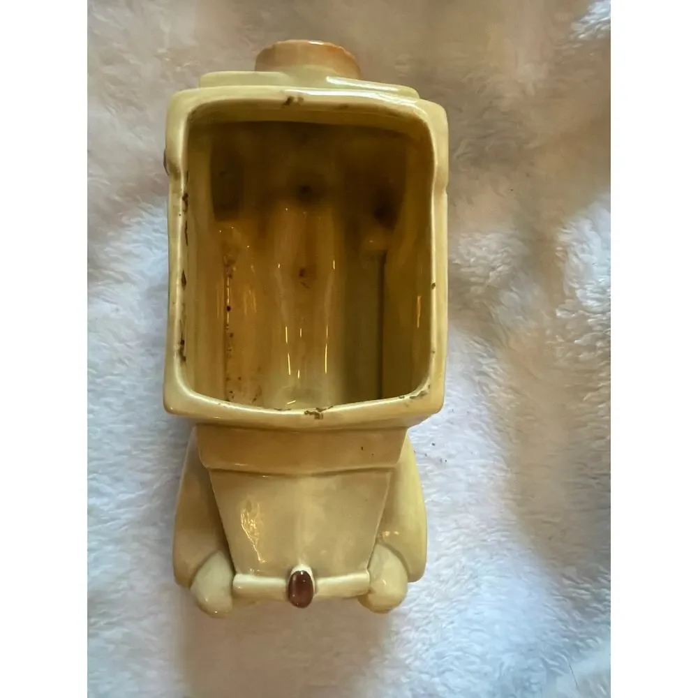 Vintage Relpo 7026 Ceramic Roadster Car Planter Cachepot Art Deco Japan